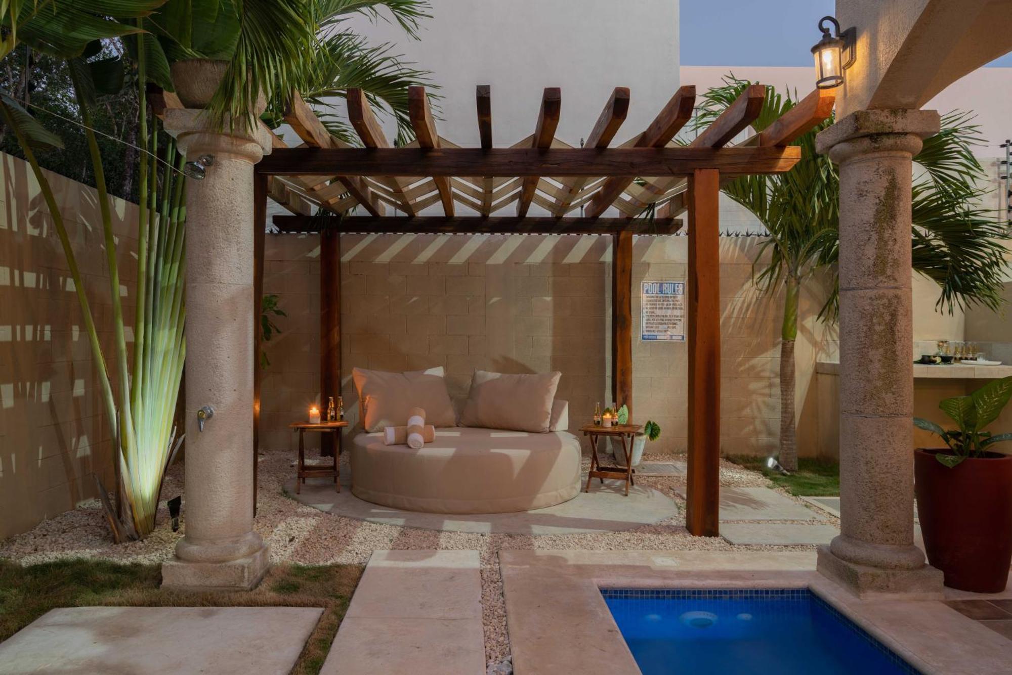 Tulum Stunning Villa For 10-Cabana-Private Pool-Parking Eksteriør bilde