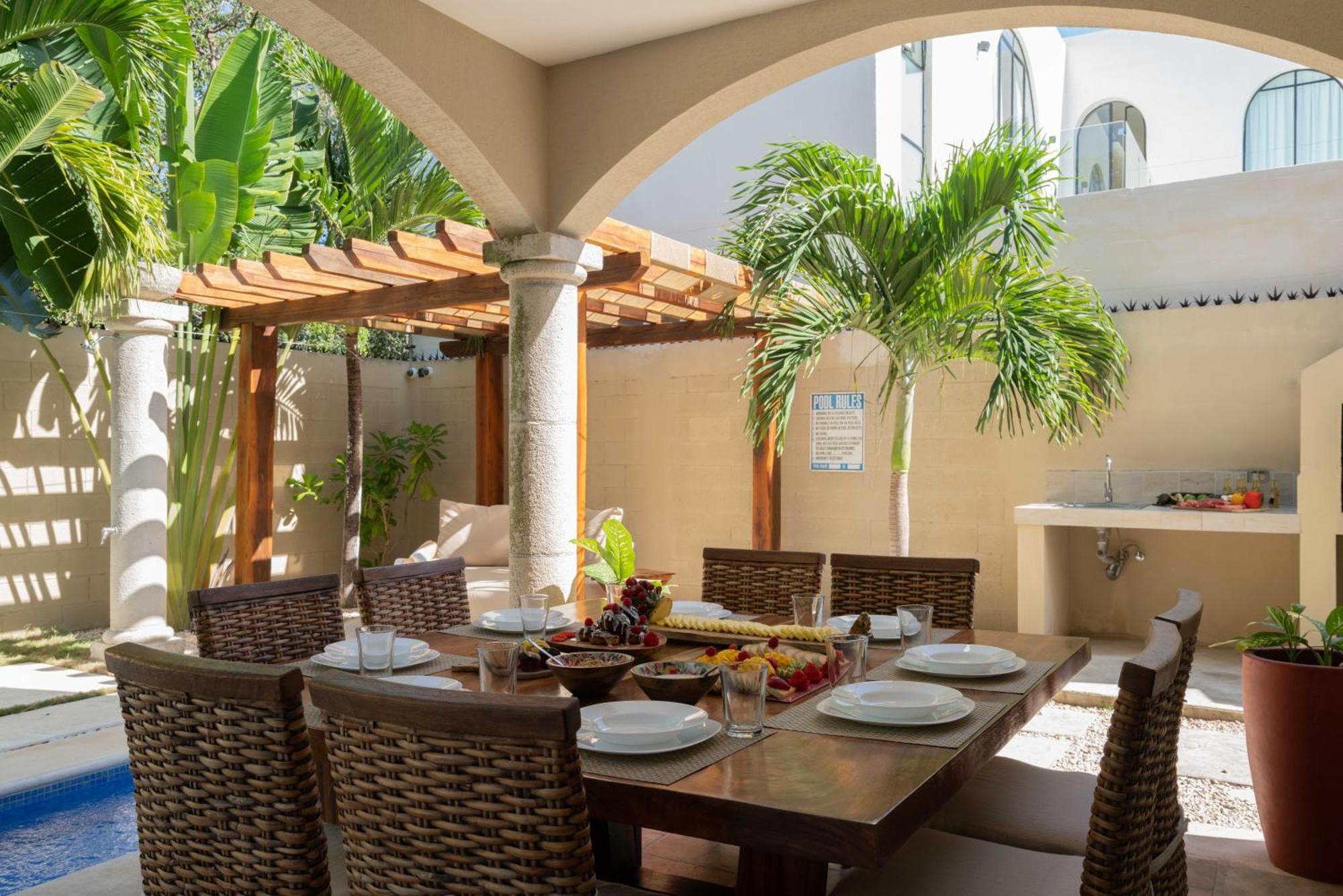 Tulum Stunning Villa For 10-Cabana-Private Pool-Parking Eksteriør bilde